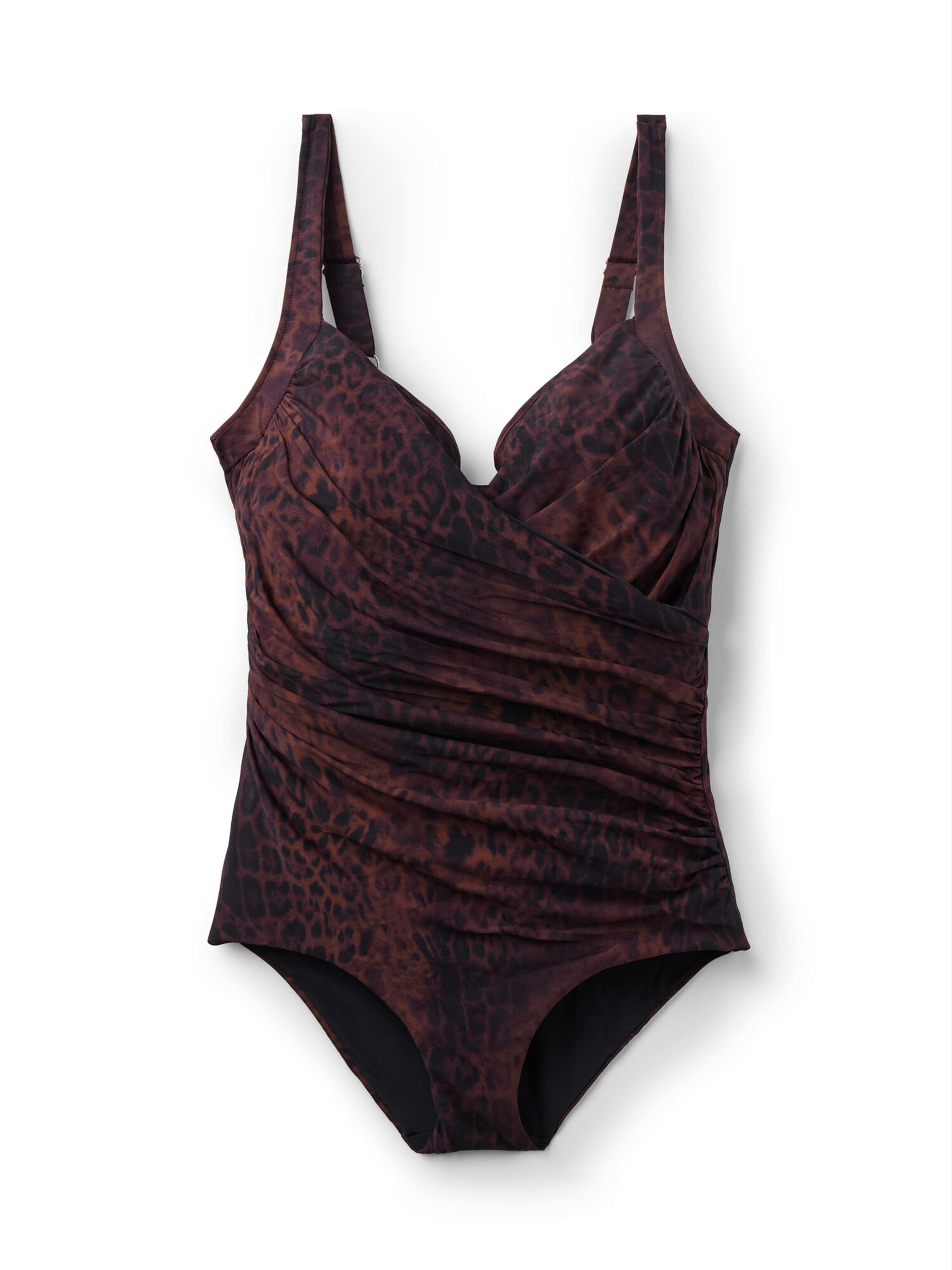 CALZEDONIA Shaping Swimsuit 'Dark Animalier' in Brown / Black, Item view