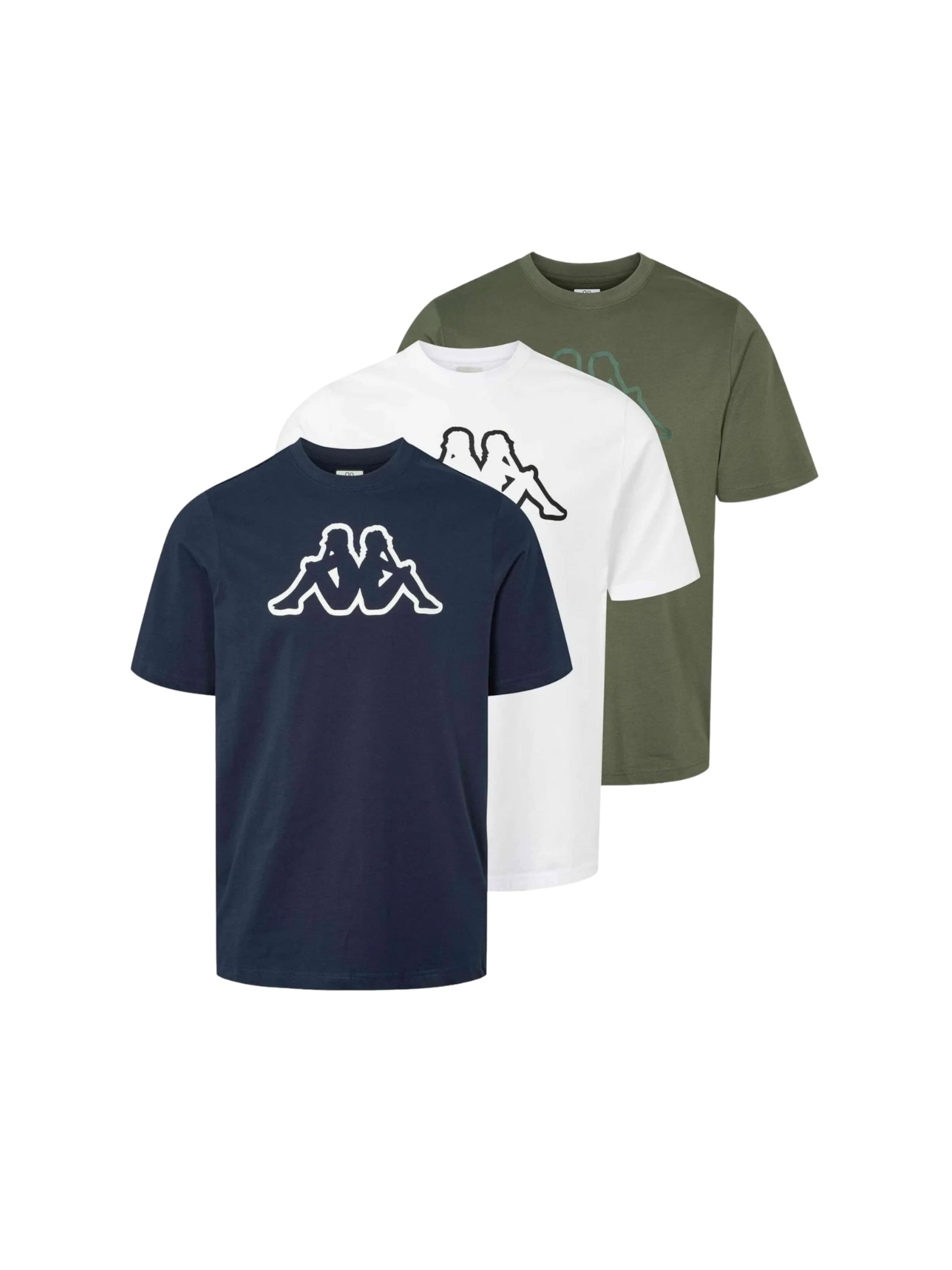 KAPPA Comfort Fit Skjorte ' Logo Cromen ' i grøn: forside