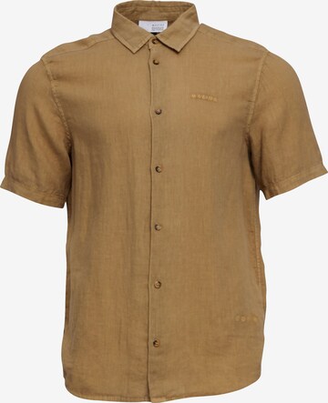 mazine Regular fit Button Up Shirt 'Leland' in Green: front