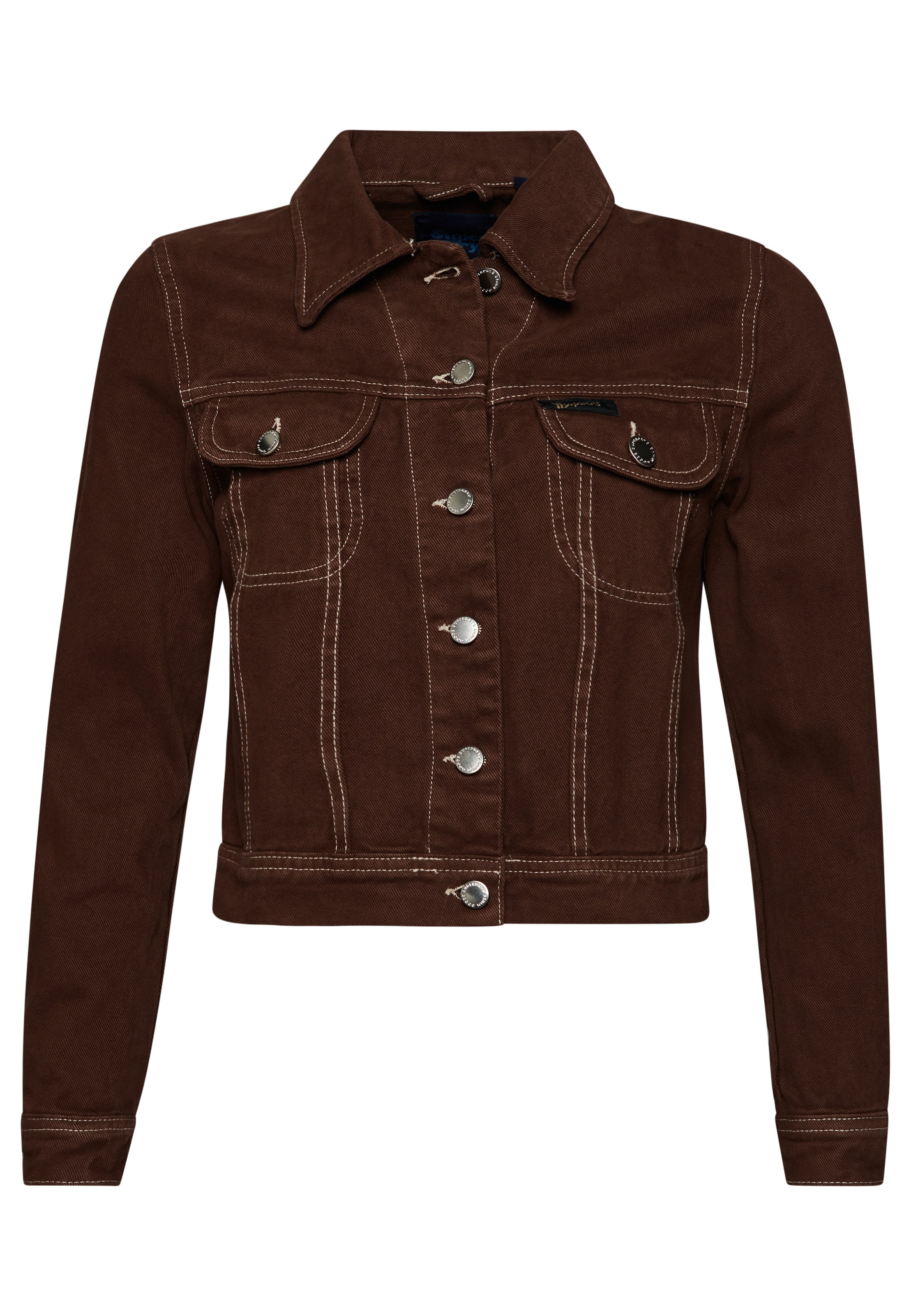 Veste mi-saison Superdry en marron : devant