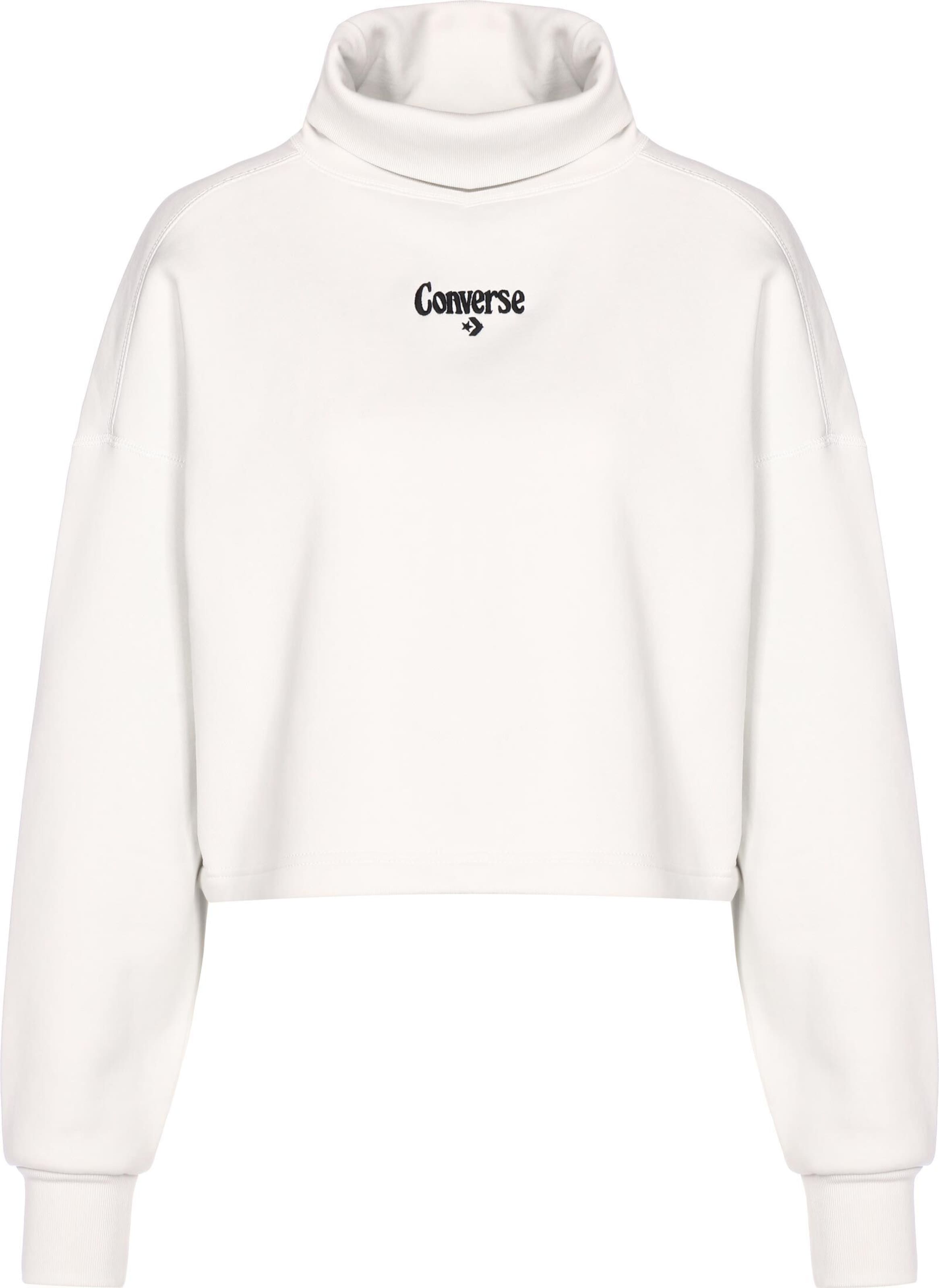 CONVERSE Sweatshirt in White: front
