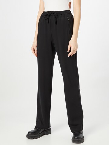 Coupe slim Pantalon à pince 'Poptrash' ONLY en noir : devant