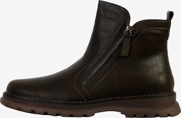 The Divine Factory Ankle boots 'Stiefeletten mit Reißverschluss' in Green: front