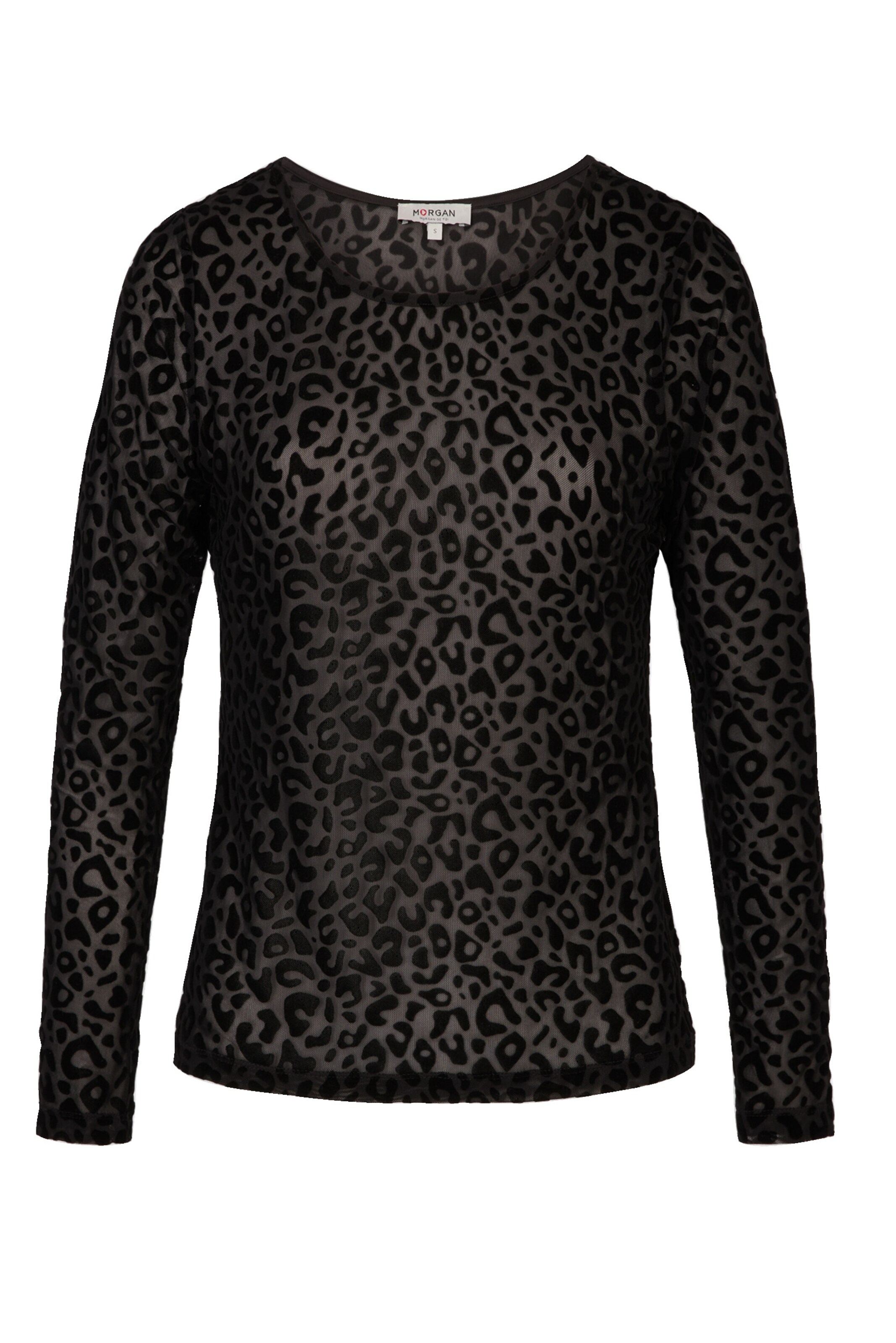 Morgan - Camiseta '262-TATOUA' en negro: frente