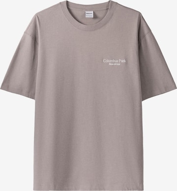 T-Shirt Bershka en gris : devant