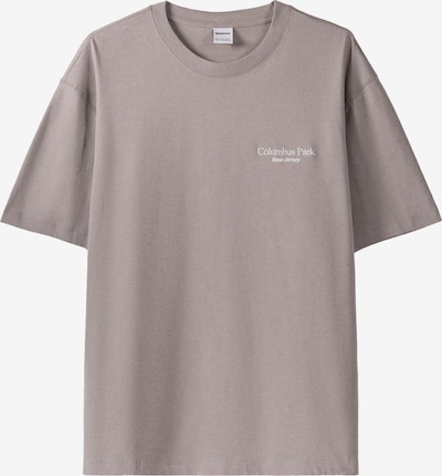 Bershka T-Shirt in navy / hellblau / taupe / weiß, Produktansicht