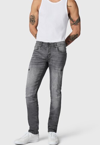 Peak Time Slimfit Jeans 'München' in Grau: Vorderseite