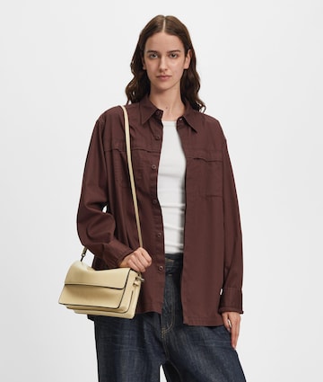 Liebeskind Berlin Schoudertas in Beige: voorkant