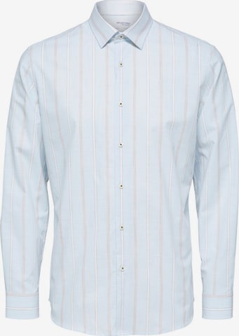 SELECTED HOMME Regular fit Button Up Shirt 'JAMES' in Blue: front