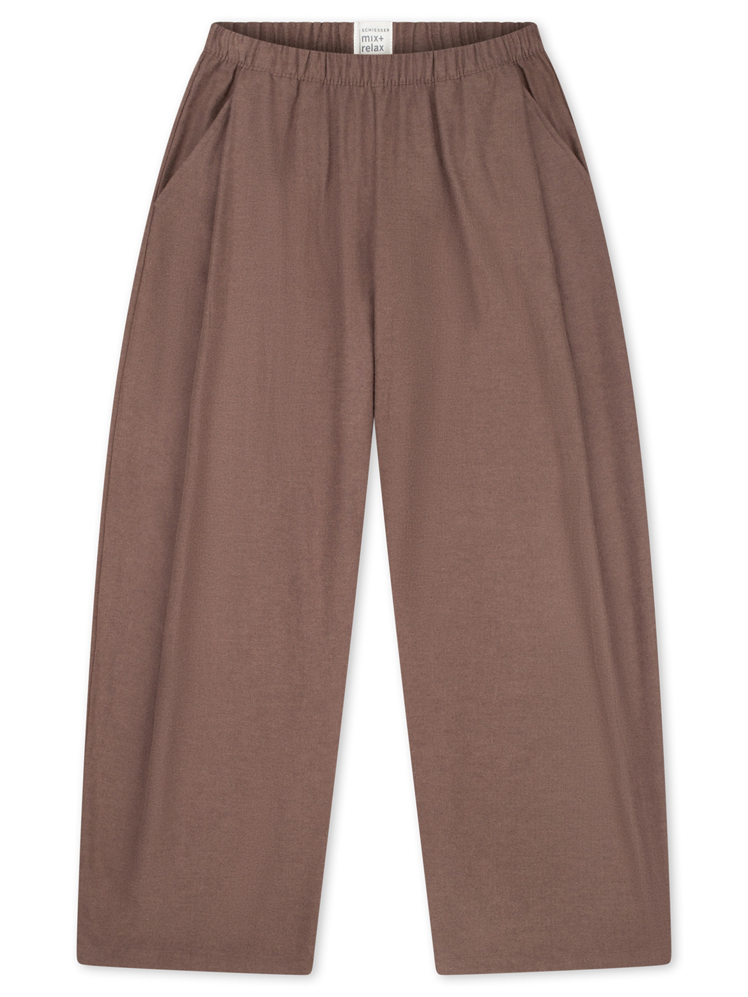 Pantalon de pyjama ' Mix Relax ' SCHIESSER en marron : devant