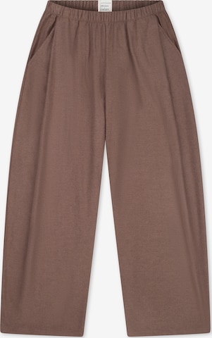 Pantalon de pyjama ' Mix Relax ' SCHIESSER en marron : devant