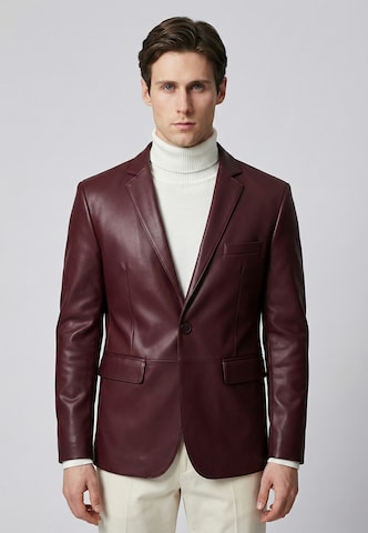 Coupe regular Veste de costume Felix Hardy en rouge : devant