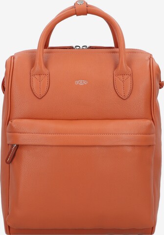 Sac à dos 'Uppsala Cuir' Jump en orange : devant