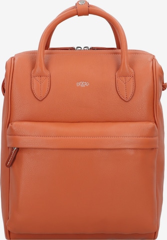 Jump Backpack 'Uppsala Cuir' in Orange: front