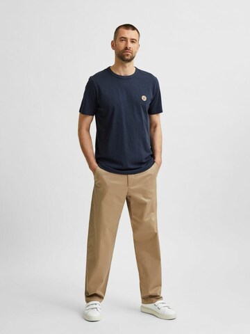 SELECTED HOMME Loosefit Hose 'Salford' in Beige