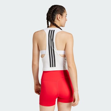 ADIDAS PERFORMANCE Спортен топ 'Power' в бяло