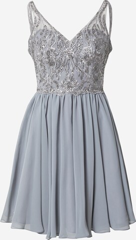 Robe de cocktail Laona en gris : devant