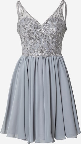 Robe de cocktail Laona en gris : devant