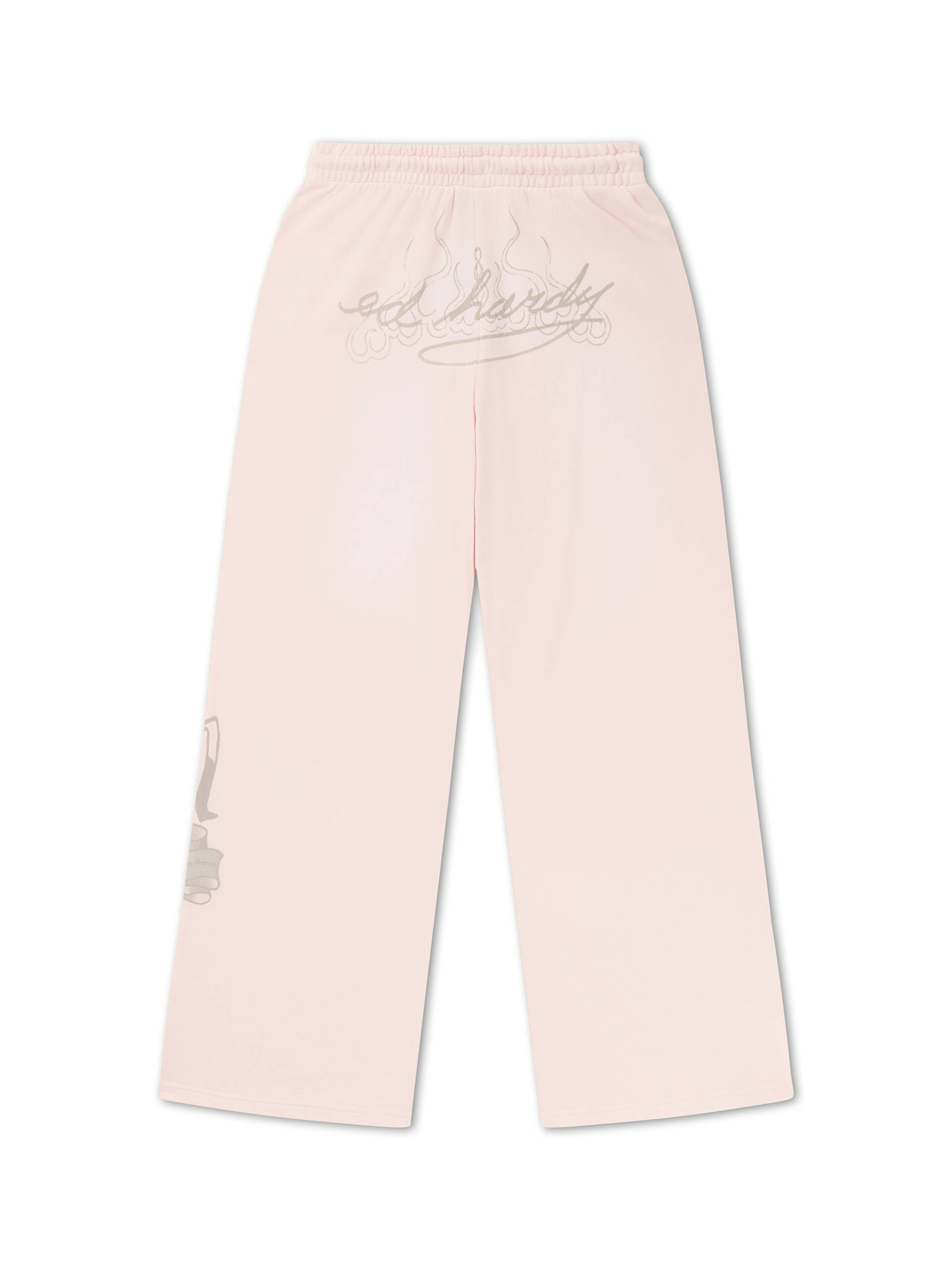 Ed Hardy Regular Byxa i rosa: baksida