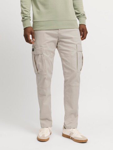 JACK & JONES Loose fit Cargo trousers 'JPSTKANE JONNIE' in Grey: front