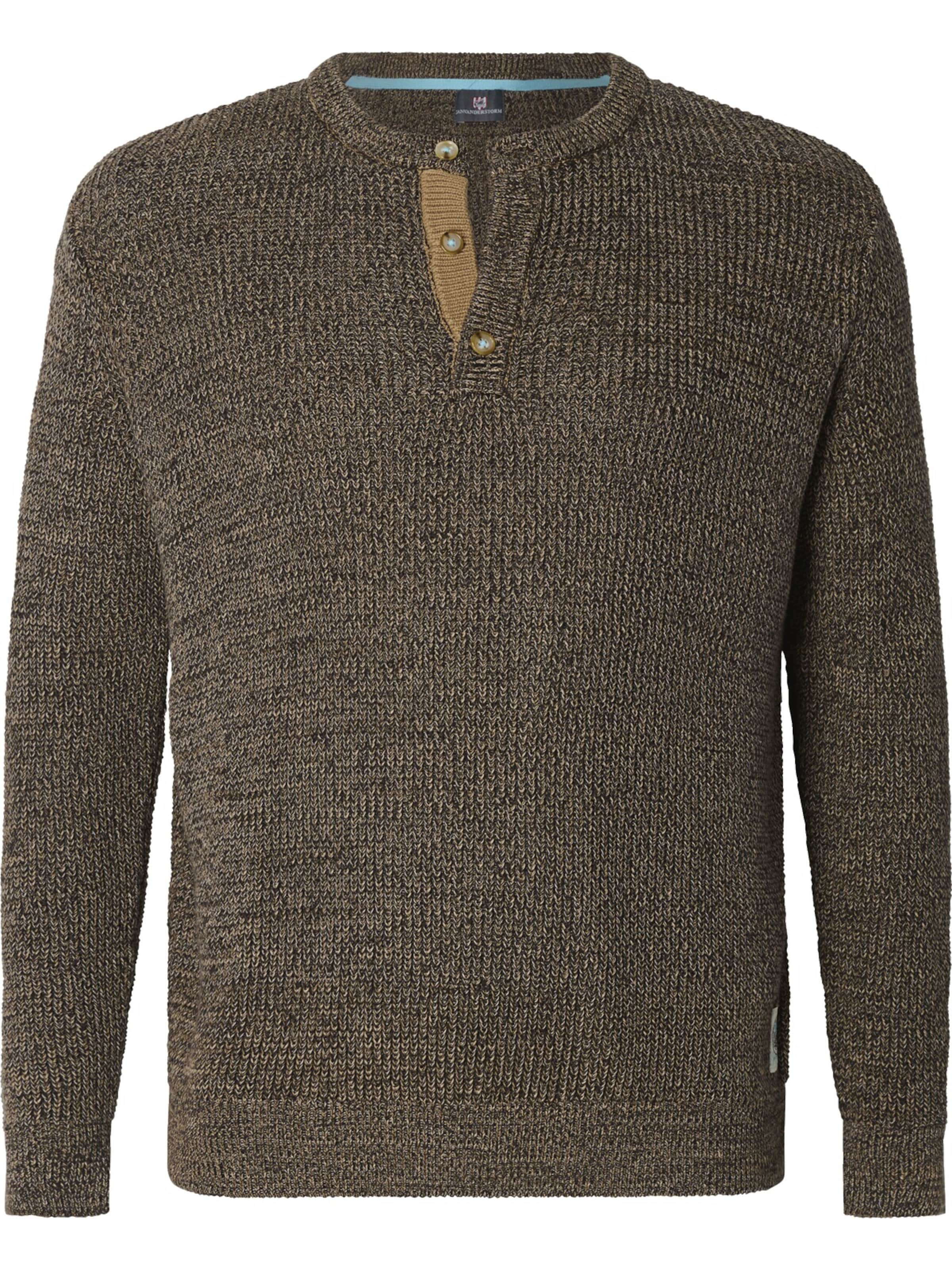 Jan Vanderstorm Pullover 'Tjuse' in Braun: Vorderseite