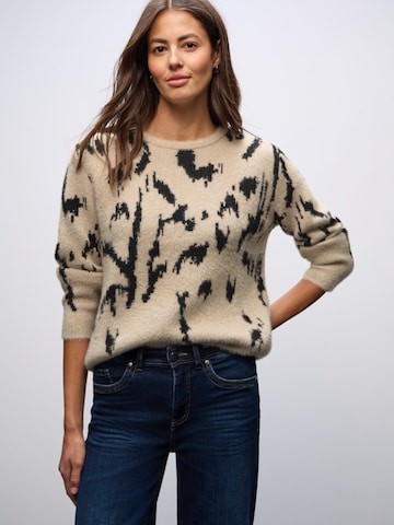 Pull-over STREET ONE en beige : devant