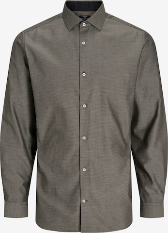 Coupe slim Chemise 'JPRBLAParker' JACK & JONES en gris : devant