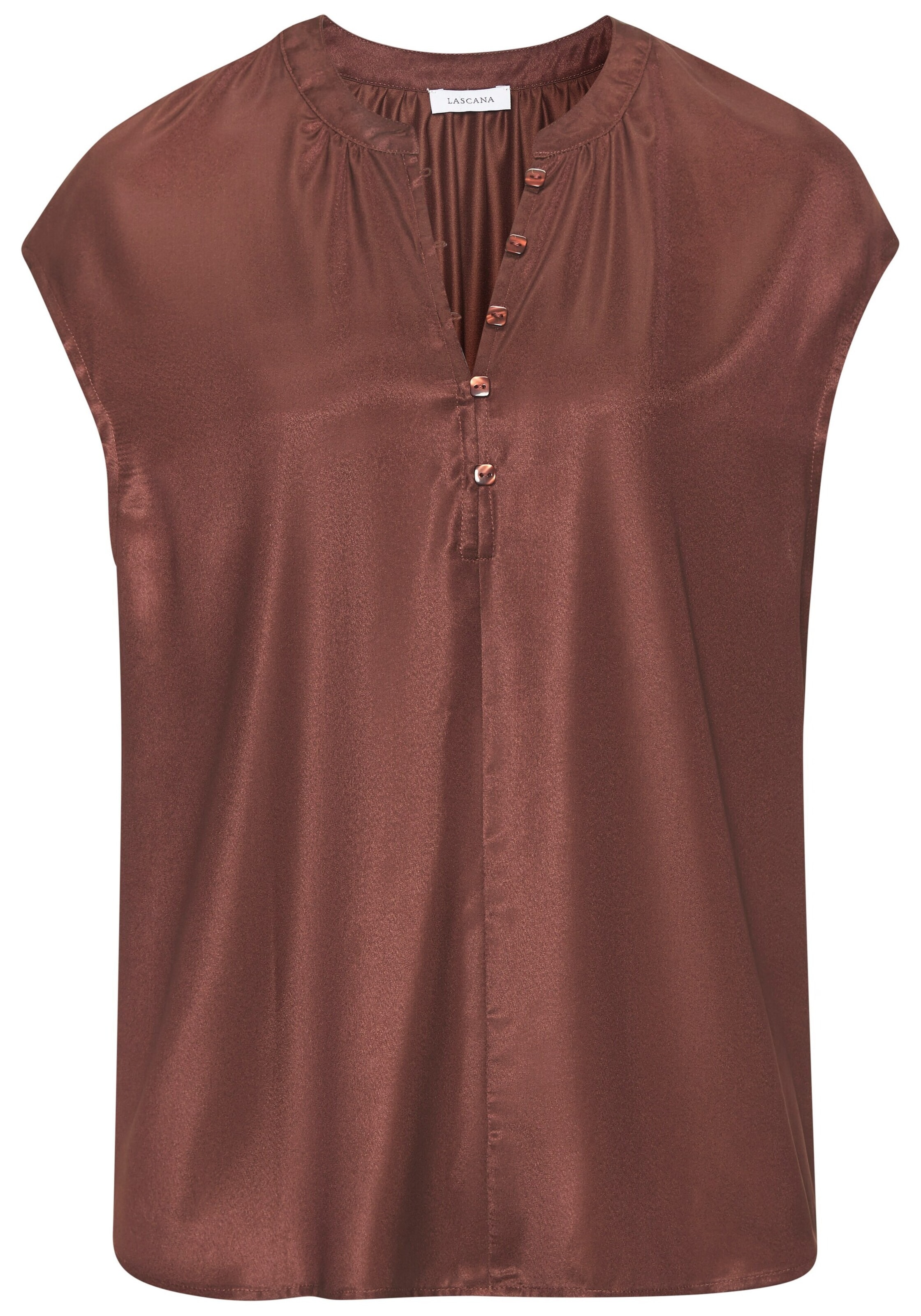 LASCANA Bluza | rjava barva: sprednja stran