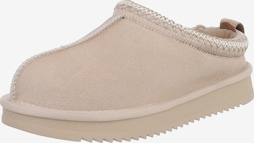 Ital-Design Pantolette in Beige: Vorderseite