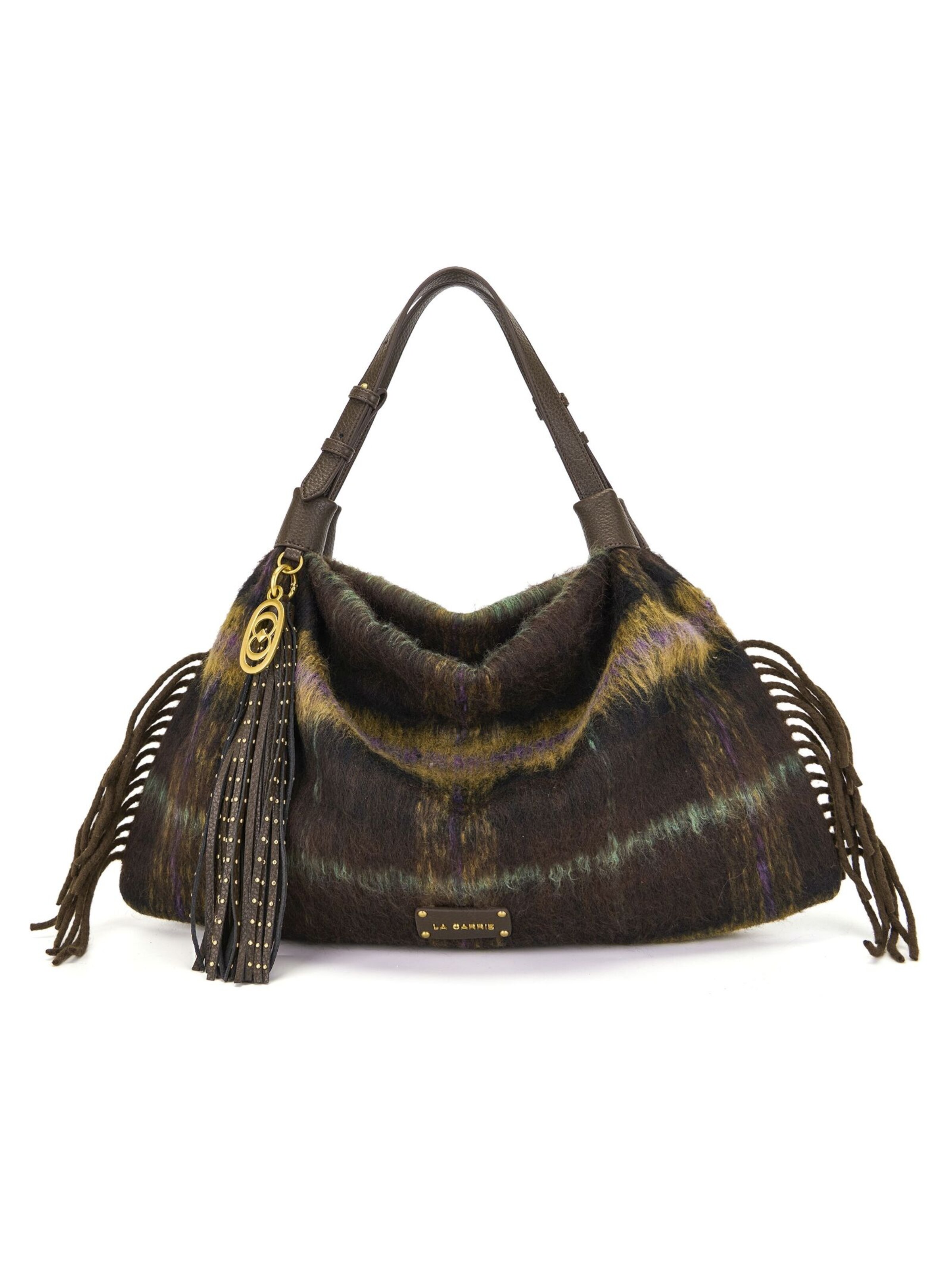 La Carrie Shoulder bag in Brown: front