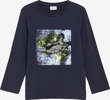 s.Oliver Shirt in Blauw: voorkant