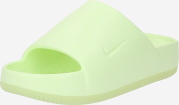 Nike Sportswear Pantolette 'CALM SLIDE' i grön: framsida