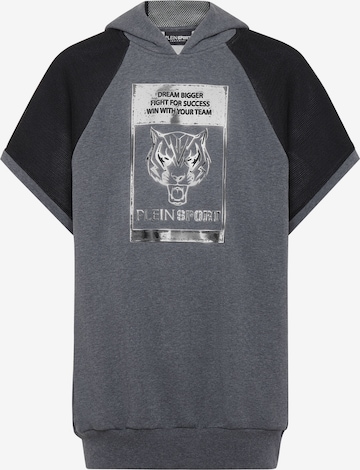 Sweat-shirt 'Tiger' Plein Sport en gris : devant