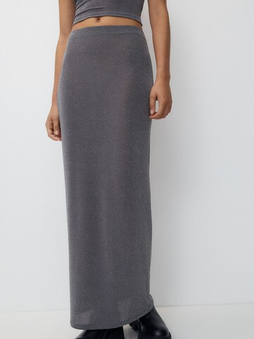 Pull&Bear Skirt in Grey: front