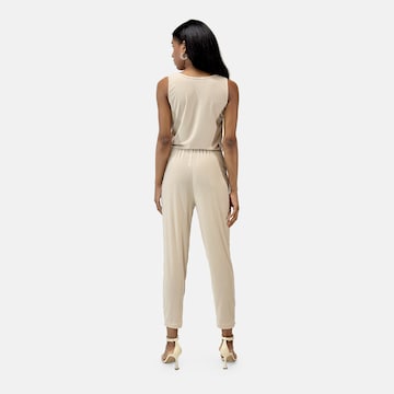 Elara Jumpsuit in Beige