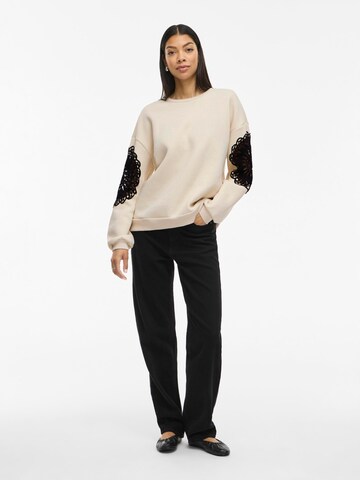 VILA Sweatshirt 'VIHeika' i beige