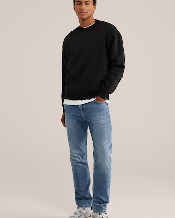 WE Fashion Loosefit Farkut värissä sininen