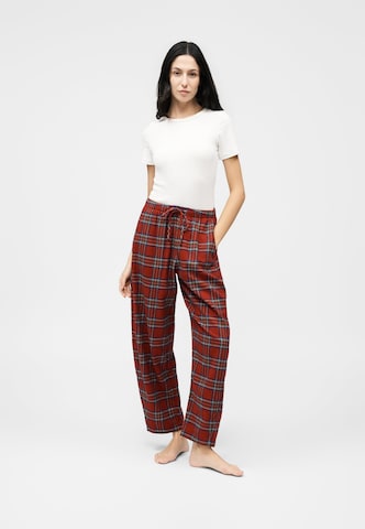Pantaloncini da pigiama di Abercrombie & Fitch in rosso: frontale