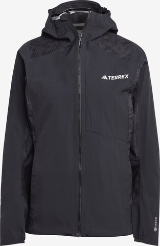 ADIDAS TERREX Outdoor Jacket 'Xperior Hybrid' in Black: front