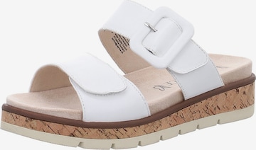 CAPRICE - Sapato aberto em branco: frente