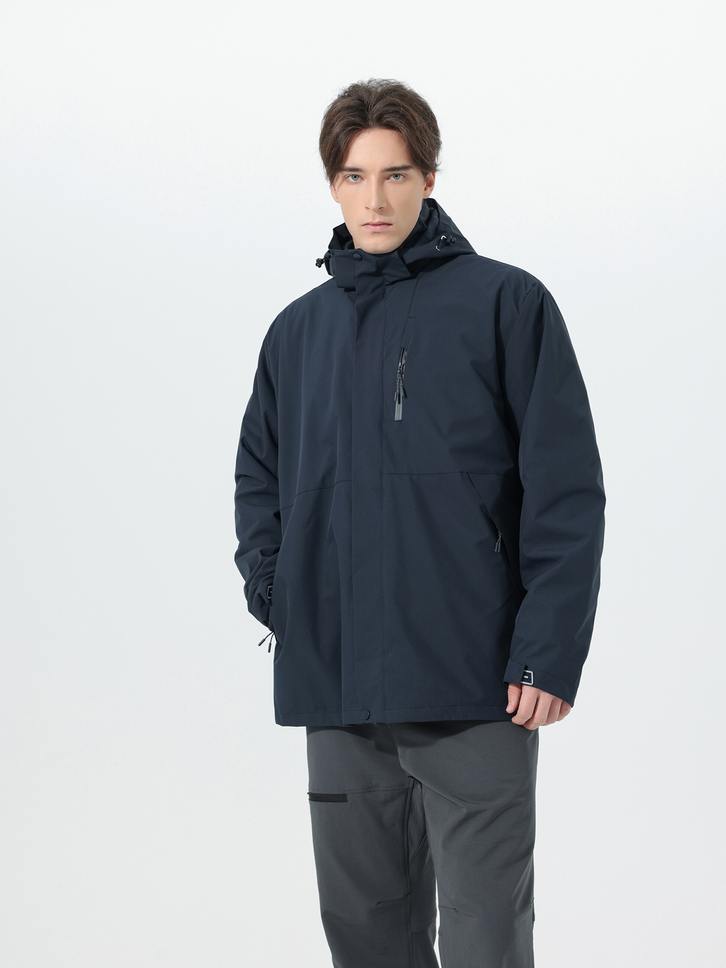 YOUTHUP Funktionsjacke 'Verbindung'‌‌‌ in Blau: Vorderseite