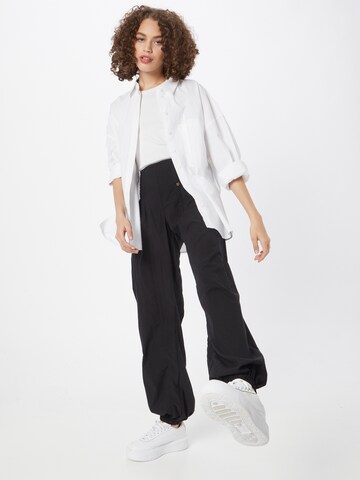 PULZ Jeans Tapered Trousers 'Jill' in Black