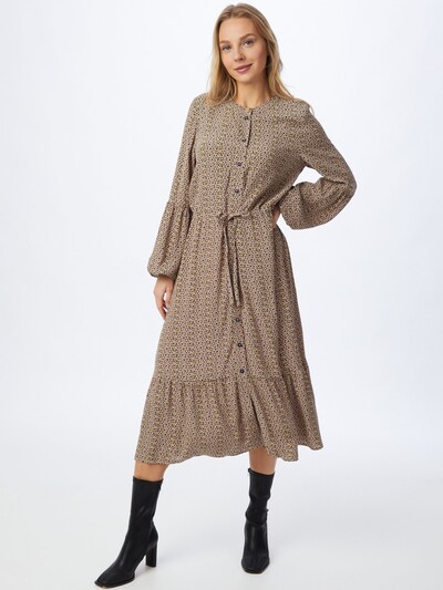 Rochie tip bluză 'CECELIA' NÜMPH pe bej / galben / negru, Vizualizare model