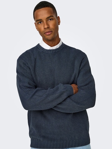 Only & Sons Trui '22031545' in Blauw