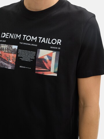 T-Shirt TOM TAILOR DENIM en noir