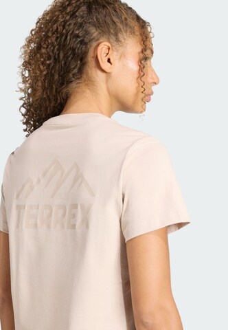 T-shirt fonctionnel 'Mountain' ADIDAS TERREX en beige