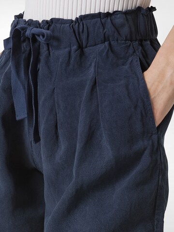 DEHA Wide leg Pleat-front trousers in Blue