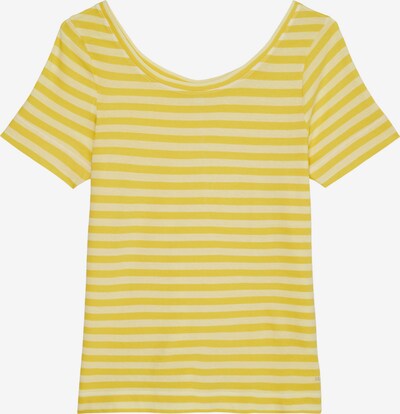 Marc O'Polo T-Shirt in gelb / weiß, Produktansicht
