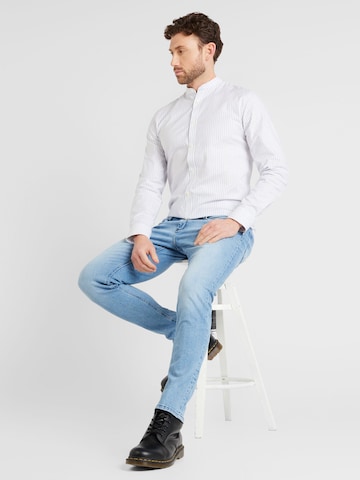 Coupe regular Chemise 'Manderin' Lindbergh en blanc