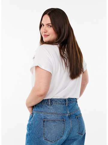 Zizzi Shirt 'Manna' in Wit